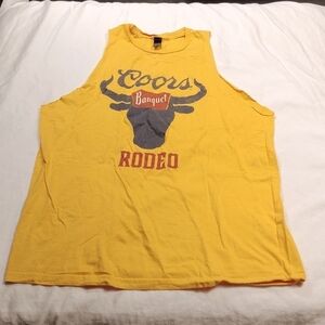 Coors Banquet Rodeo men's tank top size large